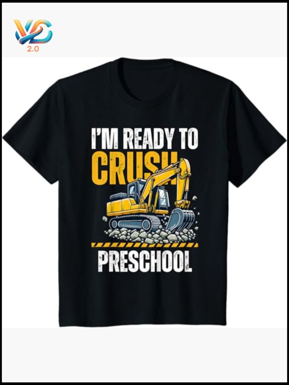 I'm Ready to Crush Preschool Boys First Day of School Graphic Tee Short Sleeve